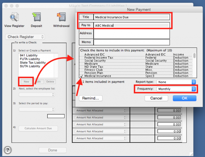 Learn how to set up a New Payment in your Payroll Program.