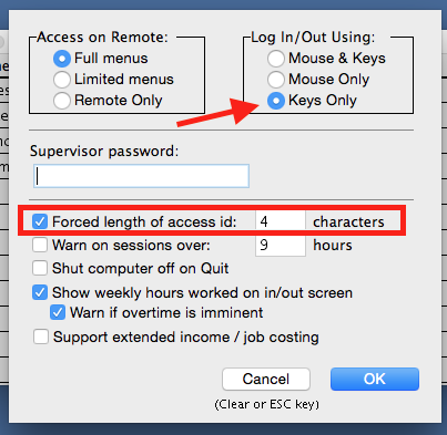 Learn how to configure settings for punching 