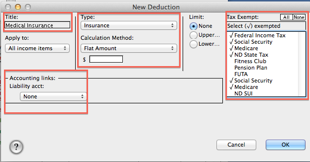 Learn how to set up and personalize medical deductions.