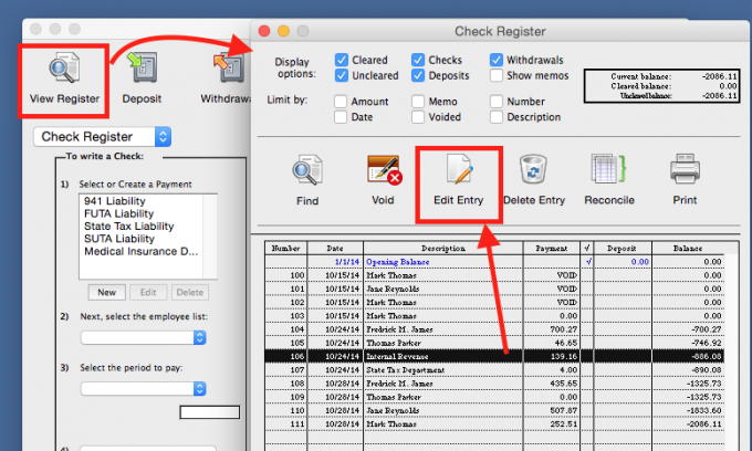 Learn how to reprint a Liability Check.