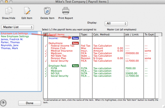 FAQ: How do I set up Vacation/Sick/Personal/Holiday Pay Income Item?