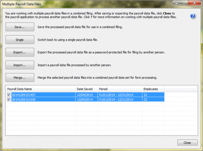 Learn how you can merge multiple data files.