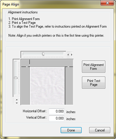 Printing Alignment