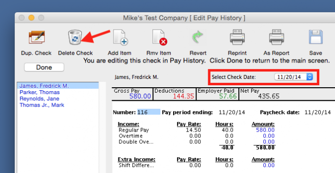 Read on how to delete a paycheck.