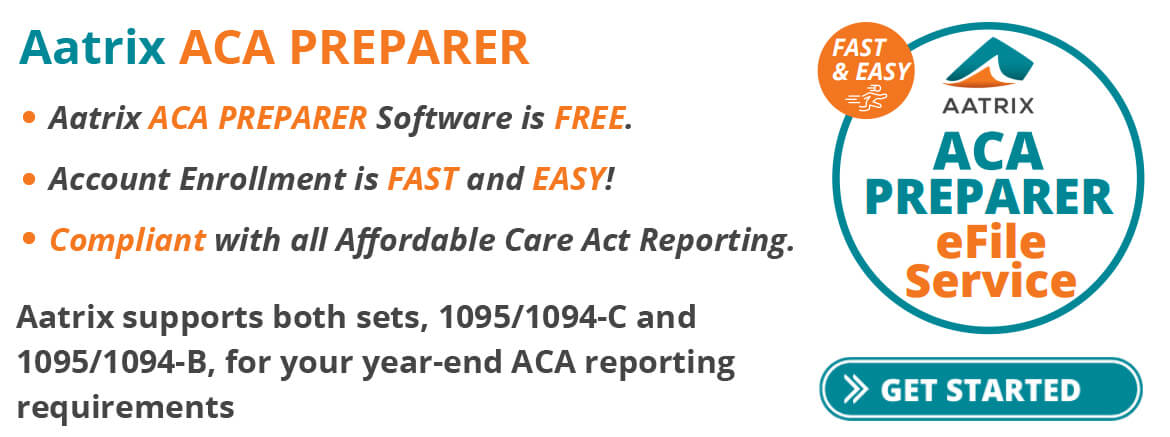 Get started with AATRIX ACA eFile